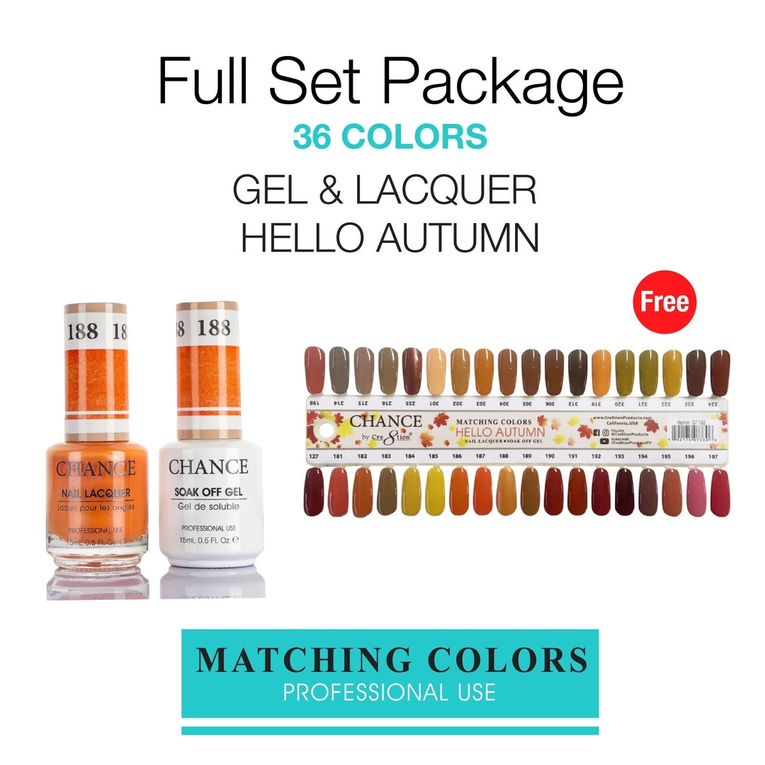 Cre8tion Chance Duo - Full Autumn Collection - FREE COLOR CHART - 36 Colors - $5 each