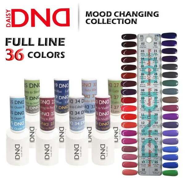 DND Mood Change Collection - 36 COLORS - FREE COLOR CHART - $6.50 EACH