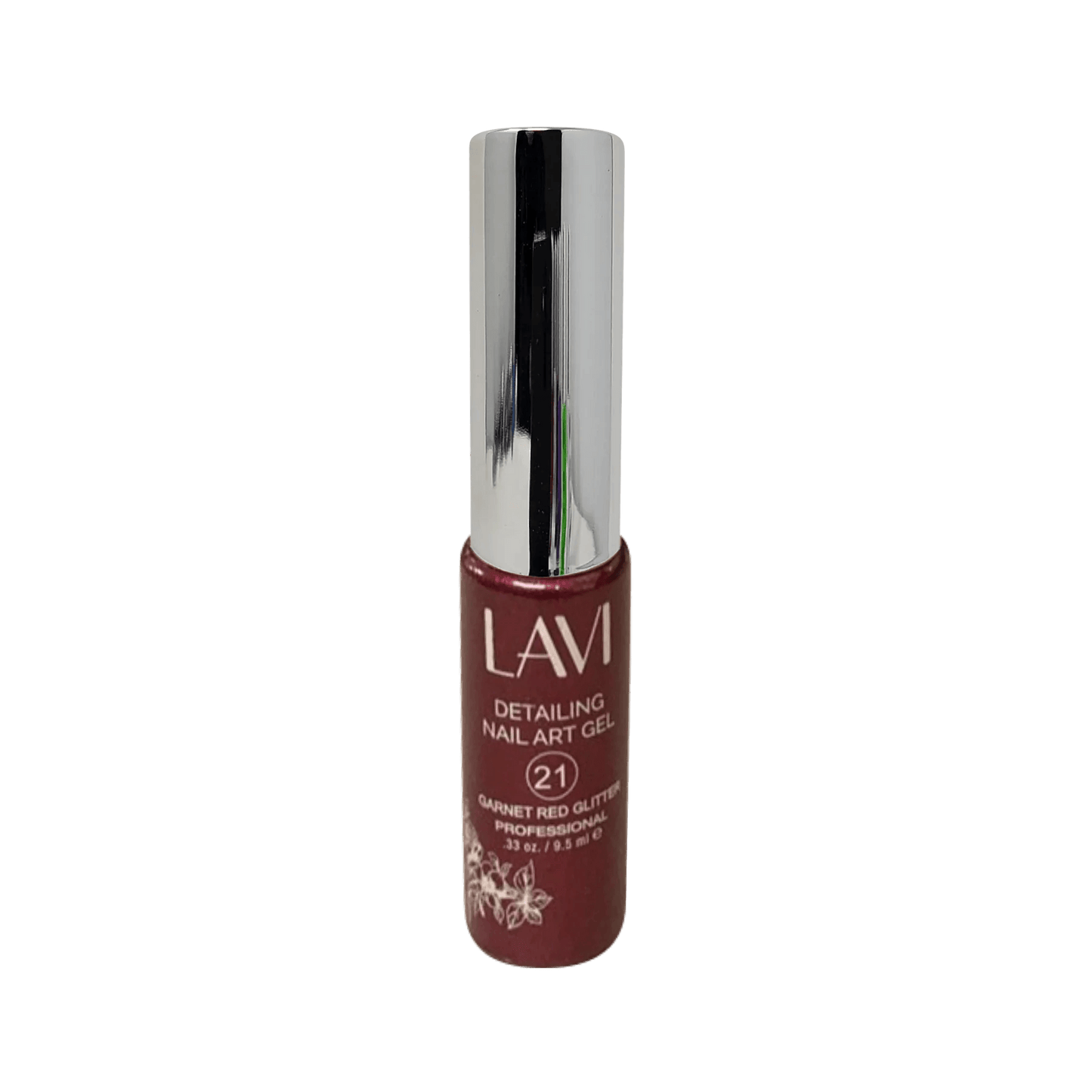 LAVI - Detailing Nail Art Gel - Garnet Red Glitter