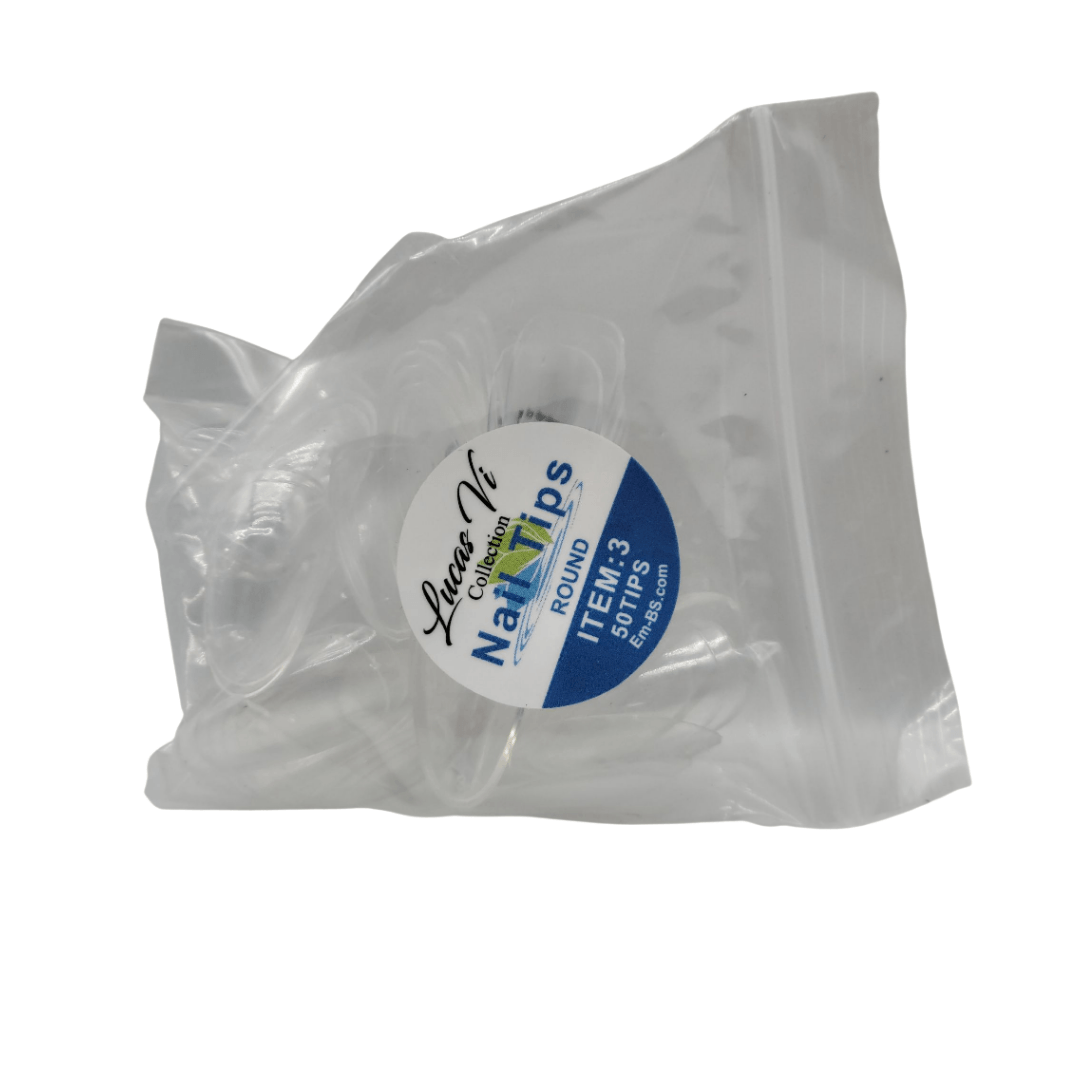 Lucas Vi Soft Gel Extension Clear Tips - Round #3