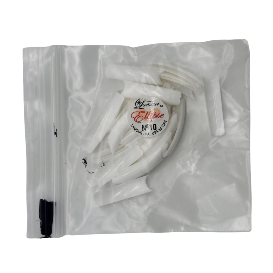 Lamour Ellipse (Deep French) Nail Tip - #10