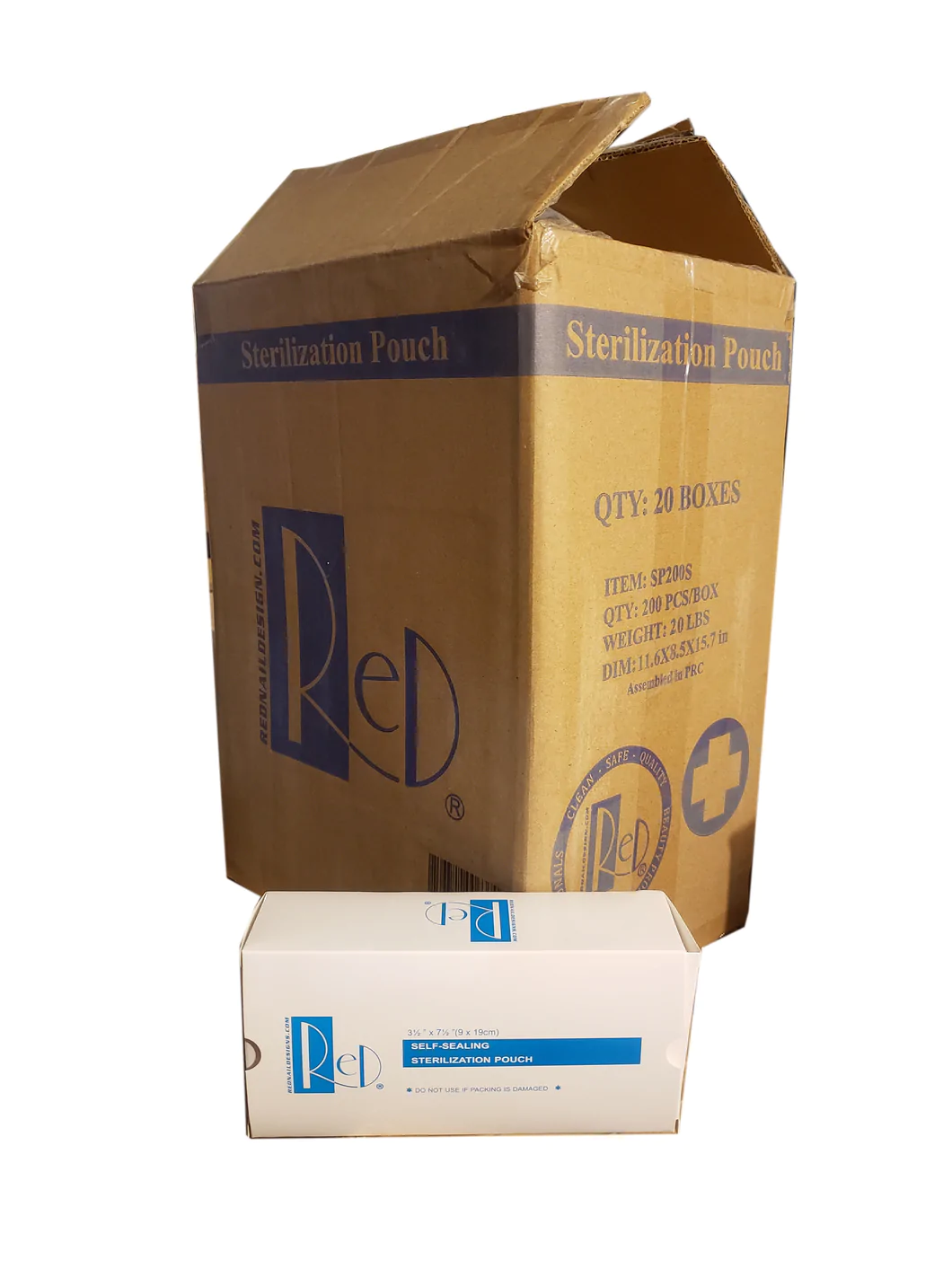 Sterilizer Pouch LARGE Case of 20 (90x260mm)