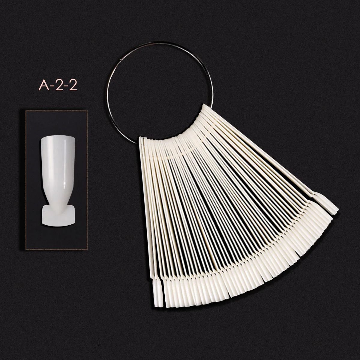 Square NATURAL Swatch Tips (50 Piece with O-Ring)