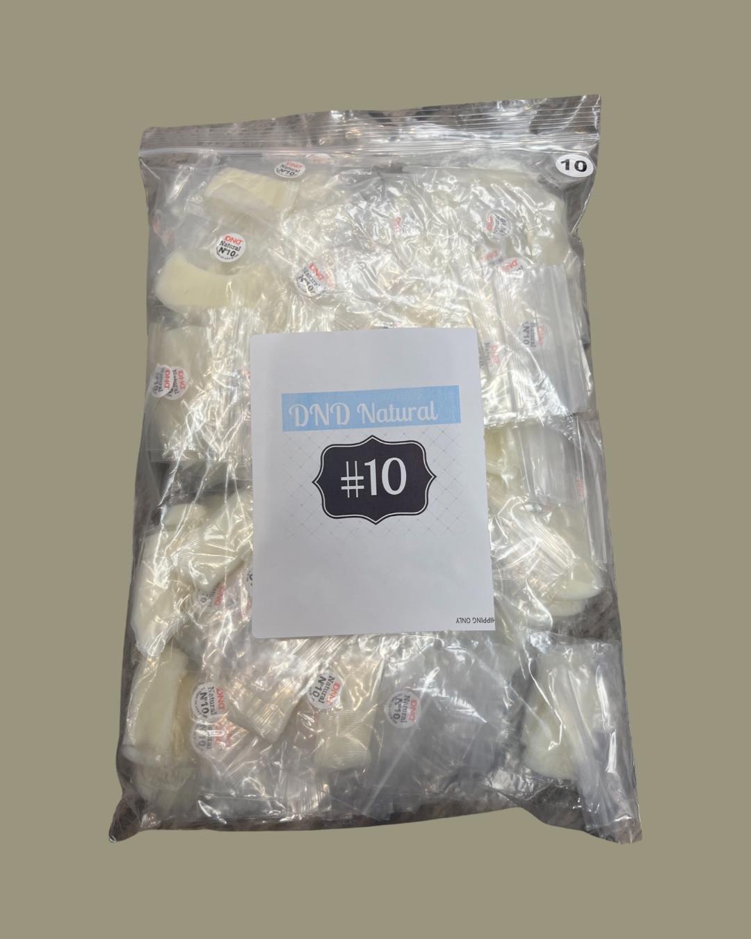 #10 - DND Natural Tip - BIG BAG 100pcs
