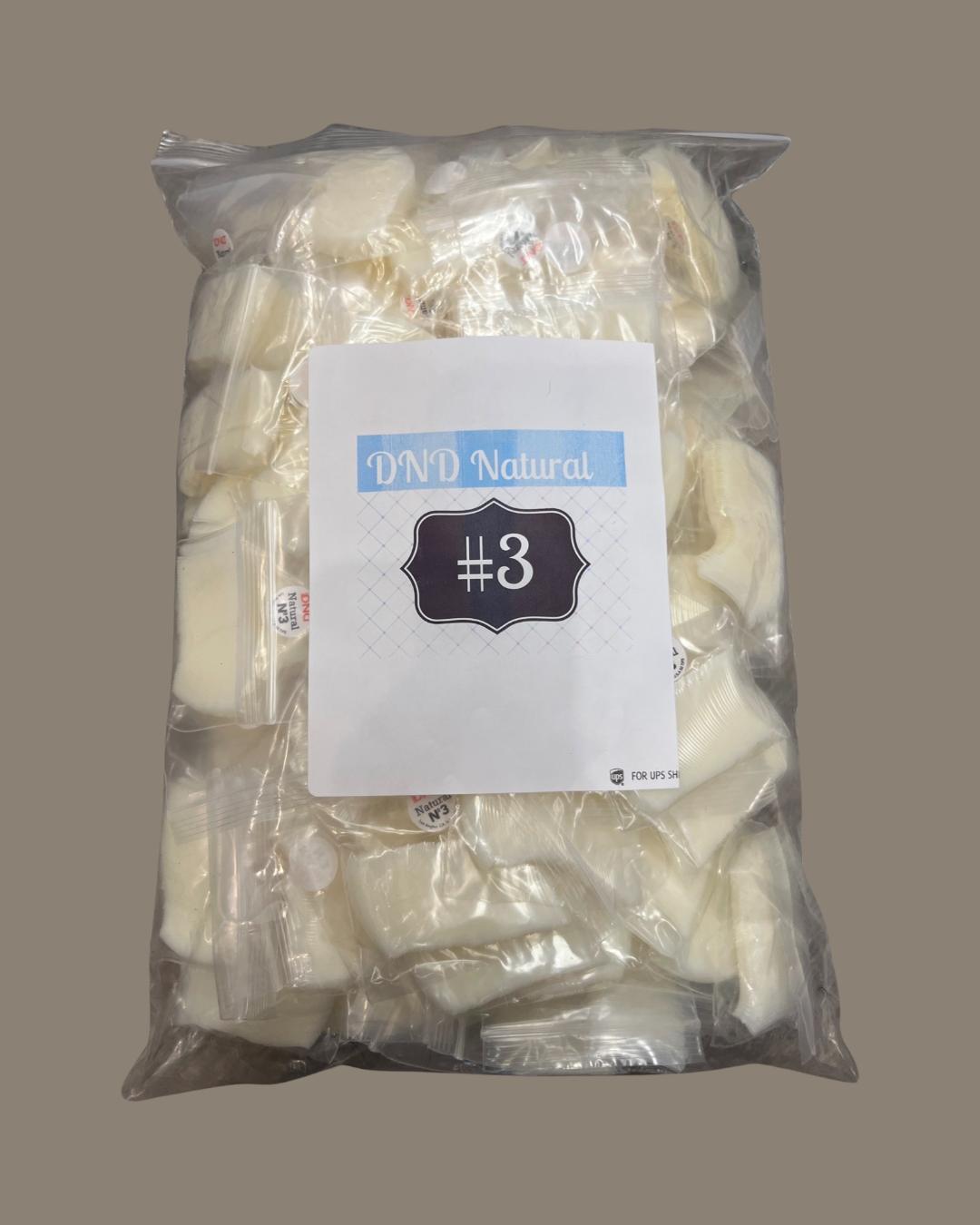 #3 - DND Natural Tip - BIG BAG 100pcs