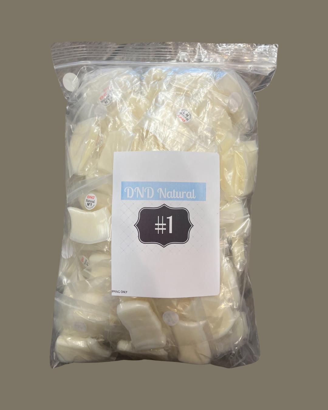 #1 - DND Natural Tip - BIG BAG 100pcs