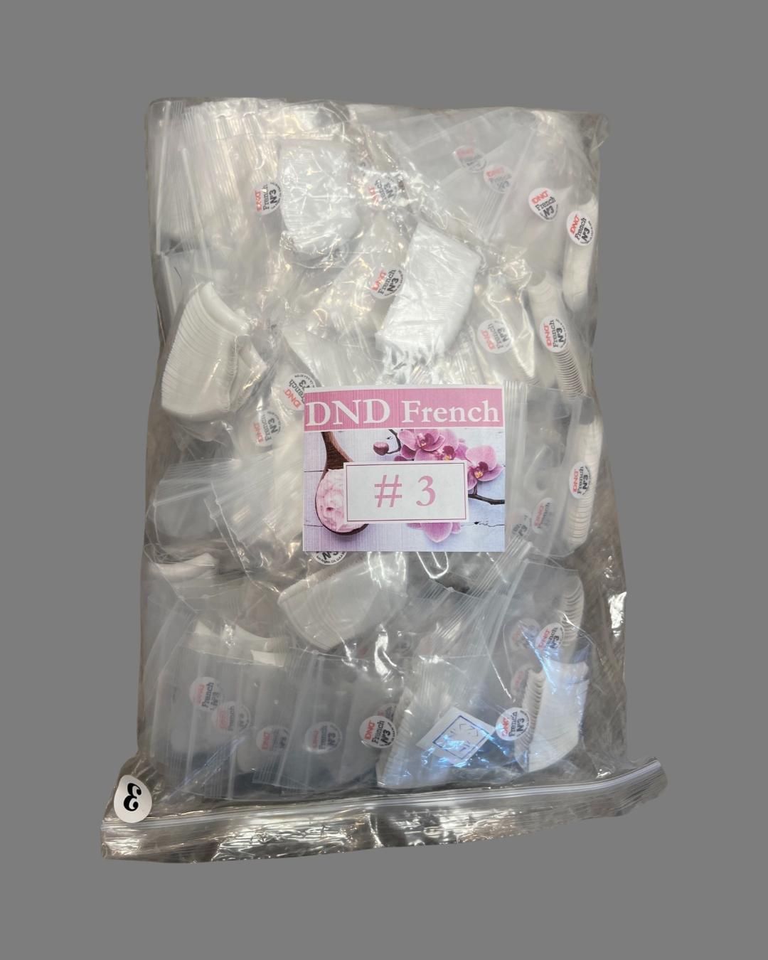 #3 - DND French Tip - BIG BAG 100pcs