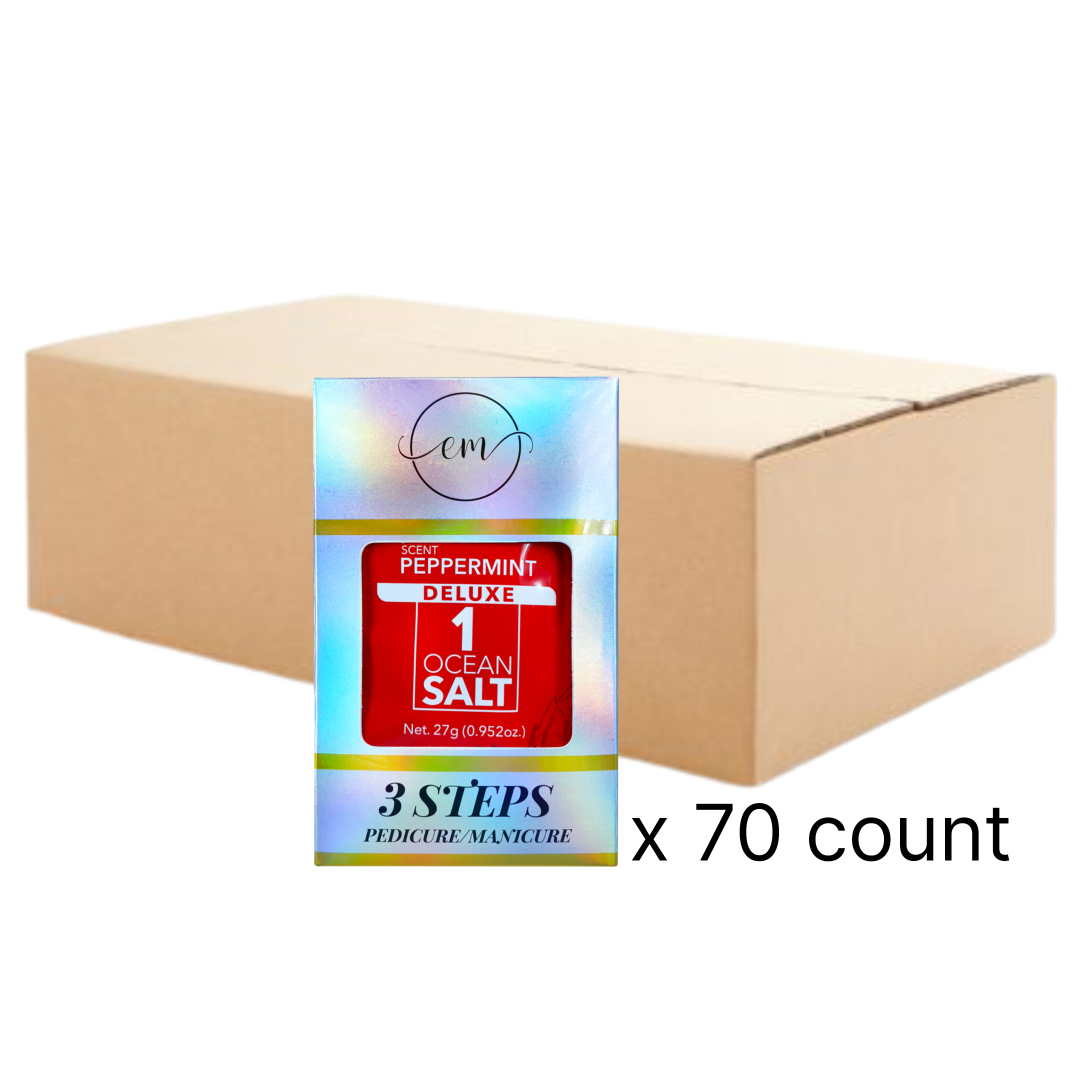 PEPPERMINT - EM 3 Step Pedicure, Case of 70