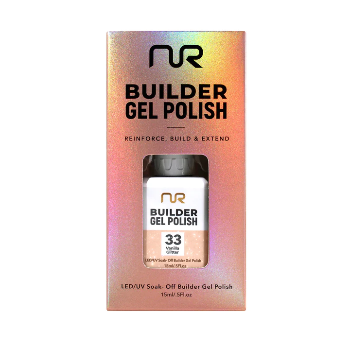 NuRevolution Builder Gel Polish #33 Vanilla Glitter