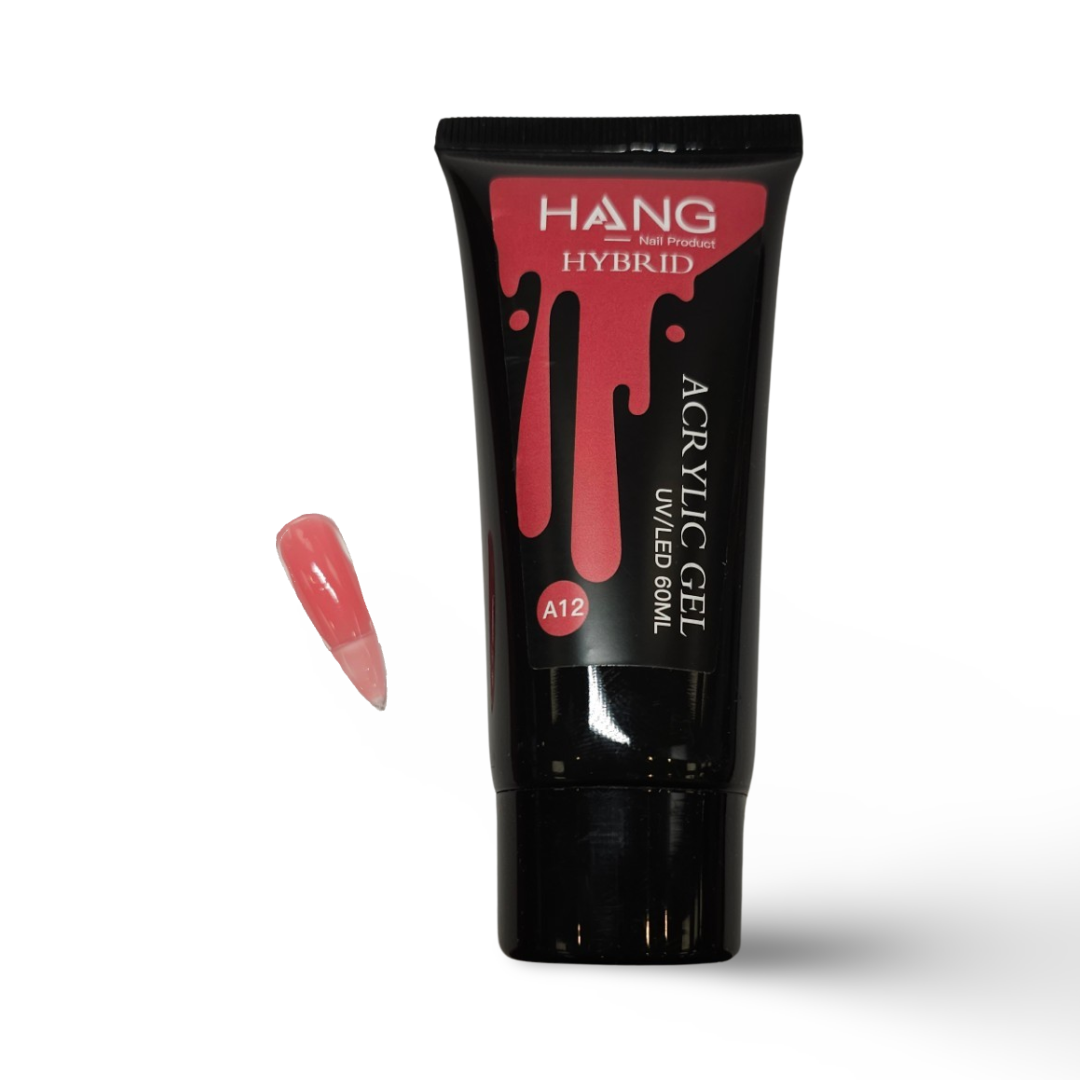 HANG Hybrid Acrylic UV/LED Polygel - A12 Coral Pink