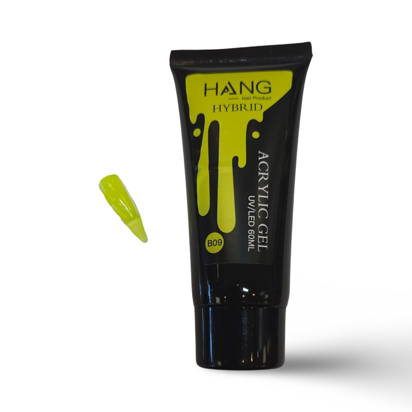 HANG Hybrid Acrylic UV/LED Polygel - B09 Neon Yellow