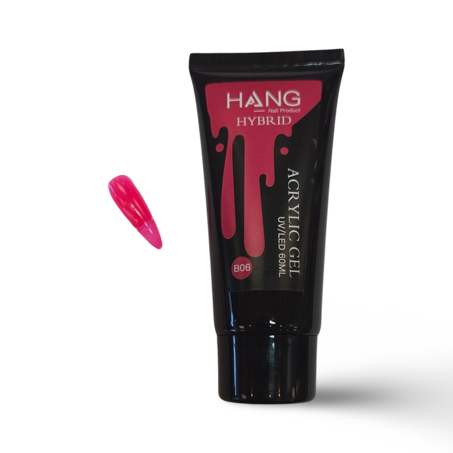 HANG Hybrid Acrylic UV/LED Polygel - B06 Neon Pink