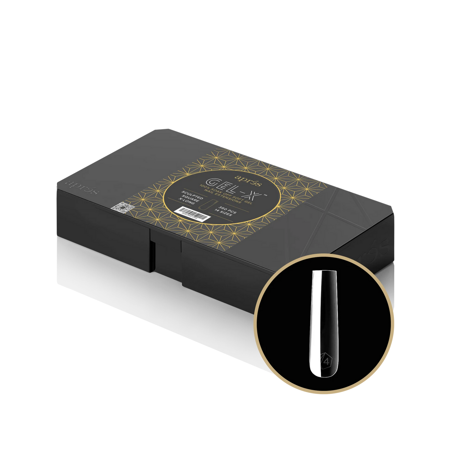 Gel-X Tips V2 - Sculpted Square X-Long (350pcs / 14 sizes)