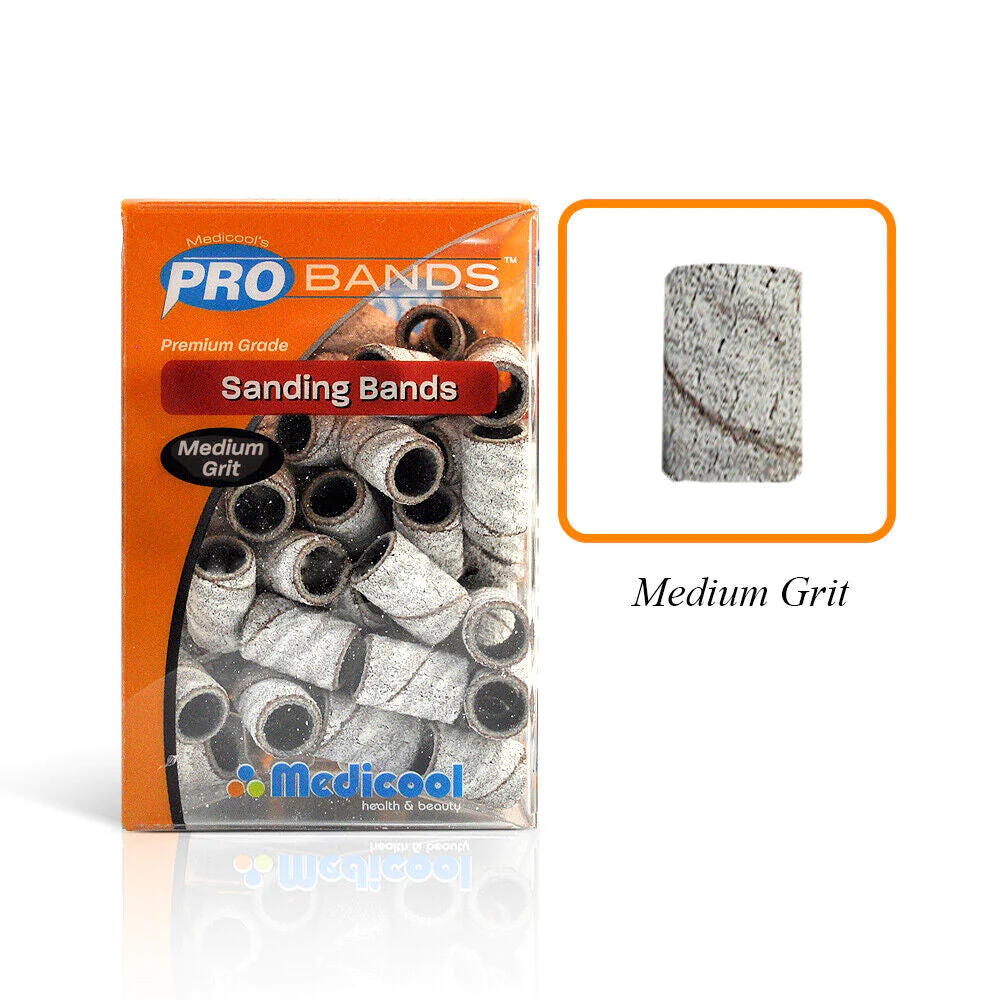 White Sanding Bands / 100 pcs (Medium)