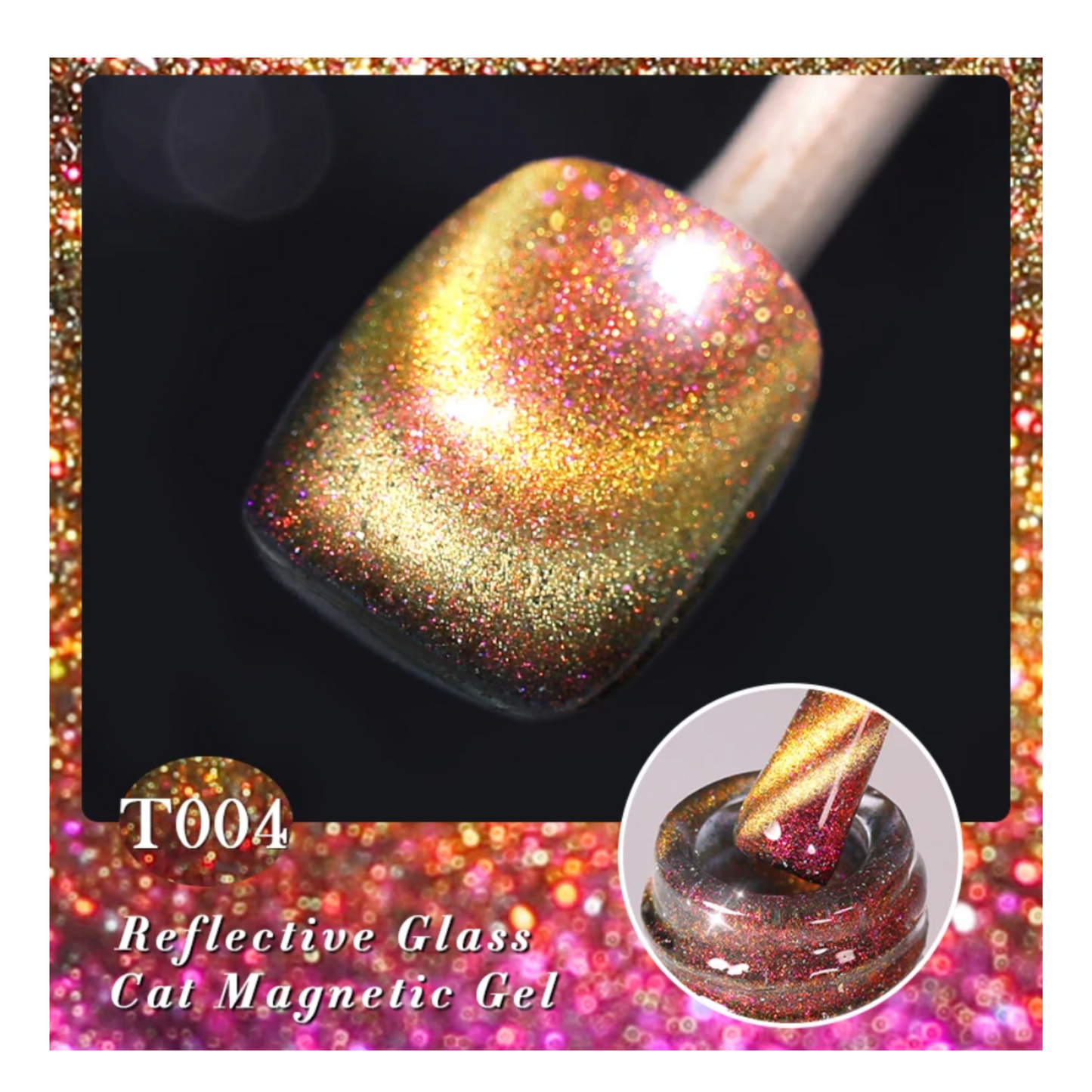 Reflective Glass Magnetic Cat Eye Gel - T004