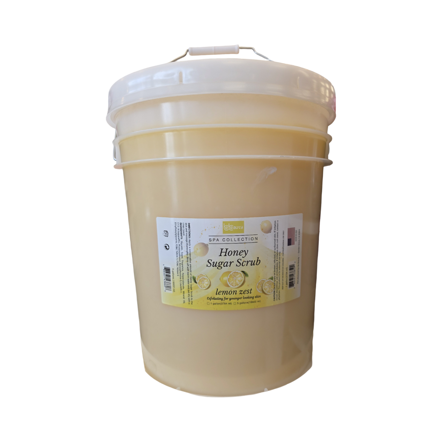 Be Beauty Honey Sugar Scrub – Lemon Zest (5 Gallon)