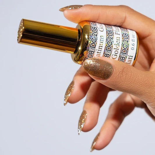 DC Platinum Gel Nail Polish 208 Golden