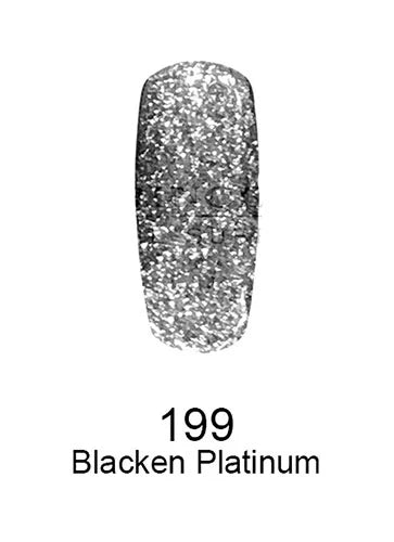 DND DC Platinum Gel Nail Polish 199 Blacken