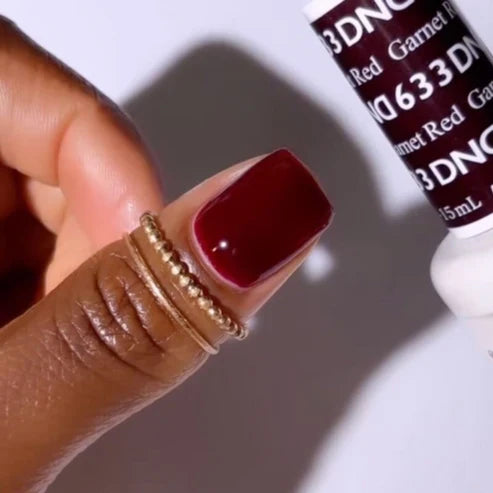 DND Gel Nail Polish 633 Garnet Red