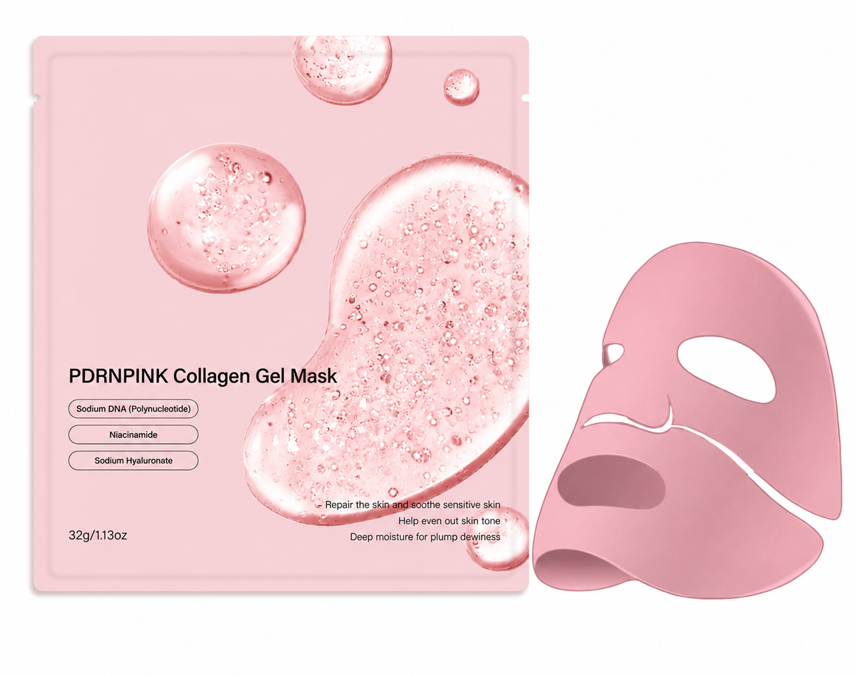 PDRN pink collagen gel face mask