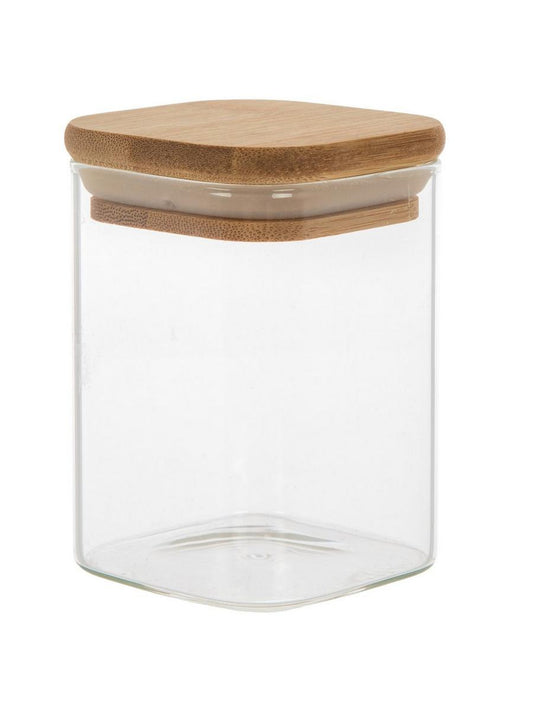 Bling glass jar round square AB
