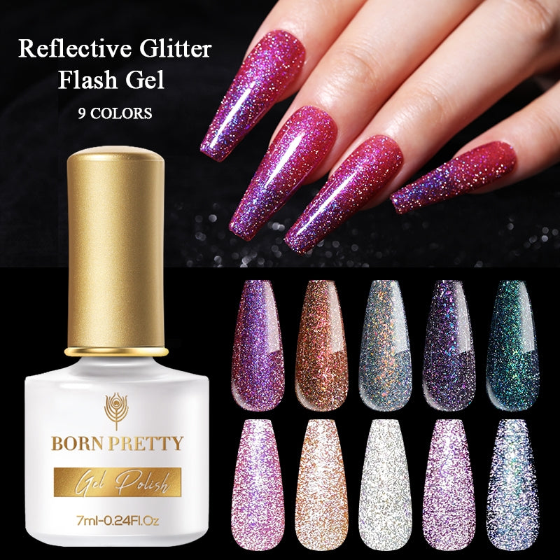 Born Pretty reflective glitter gel - T048