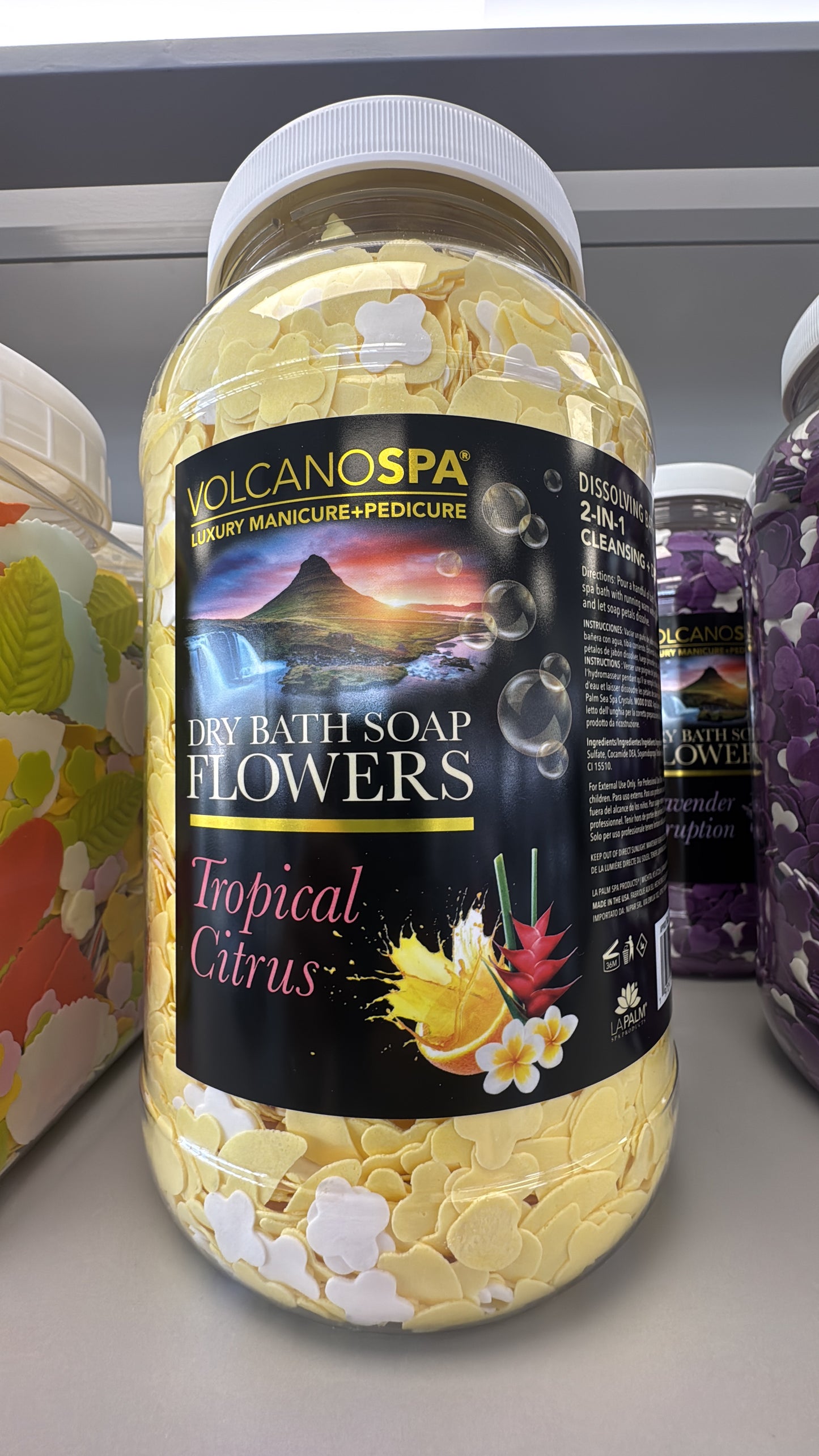 La Palm Volcano Spa dry bath soap flower tropical citrus