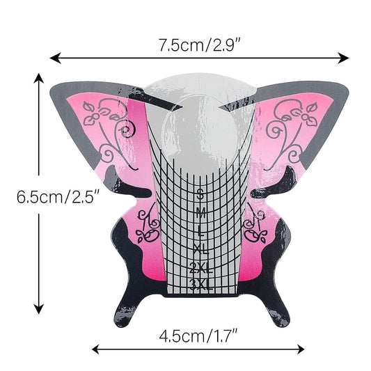 Pink & white butterfly forms (500pcs)