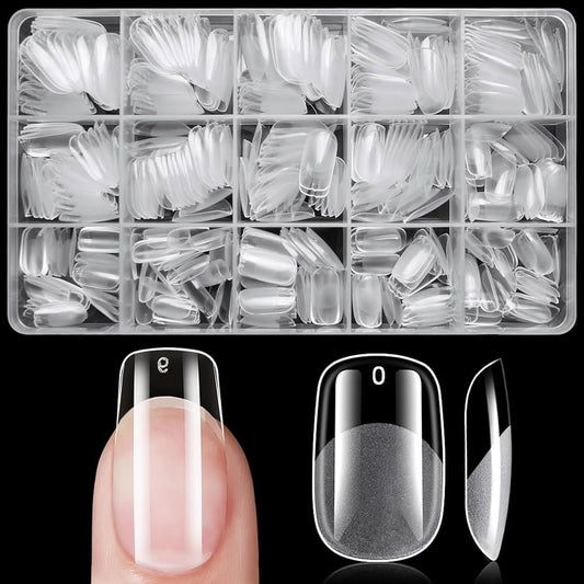 Nails 411 square clear tips #4