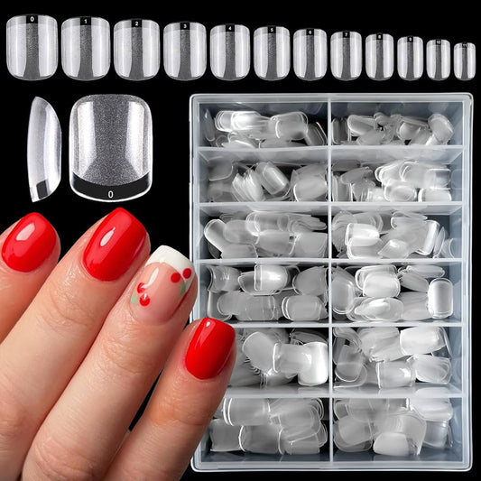 Nails 411 square clear tips #7
