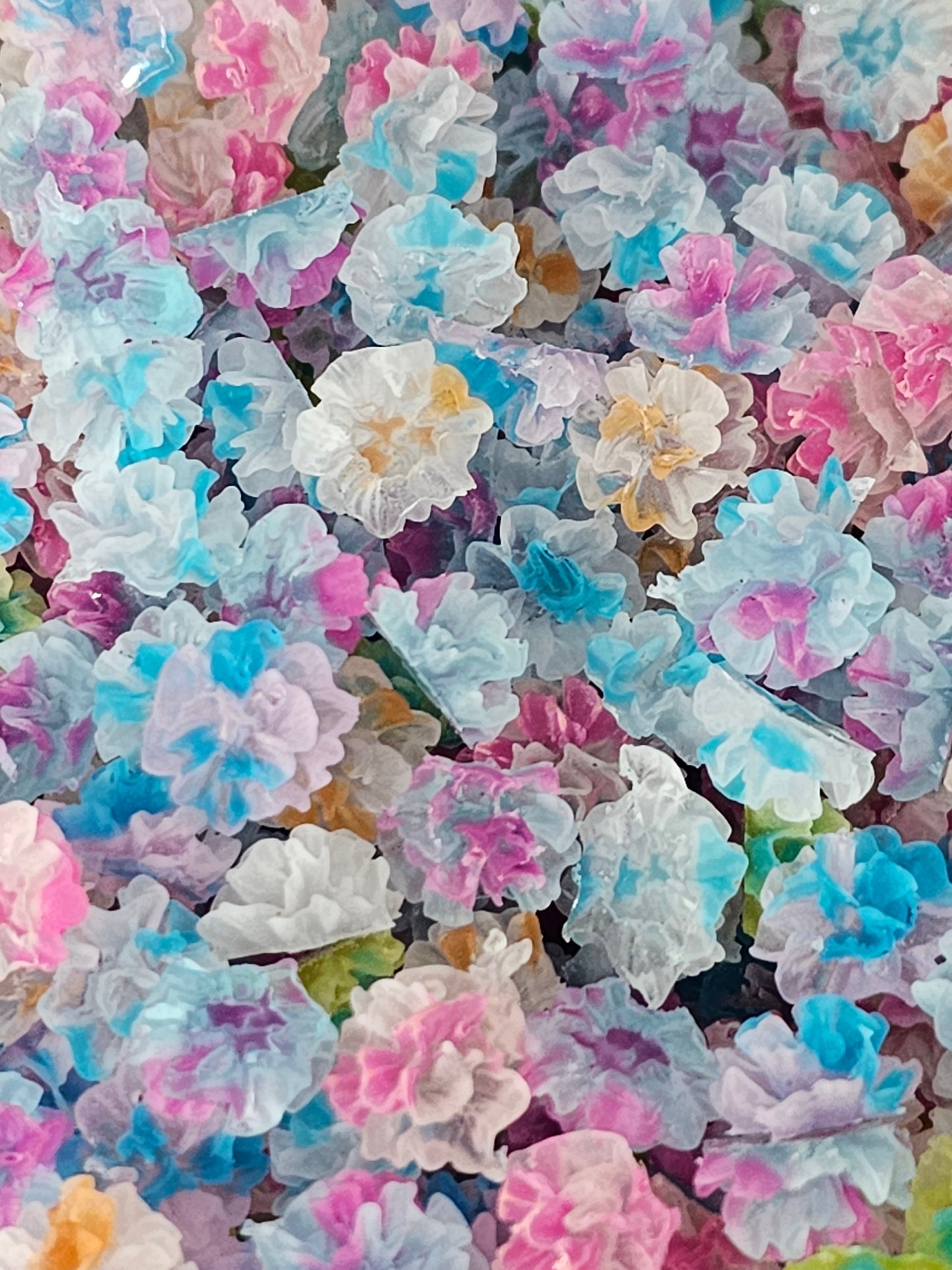 Small charms pack blue flowers
