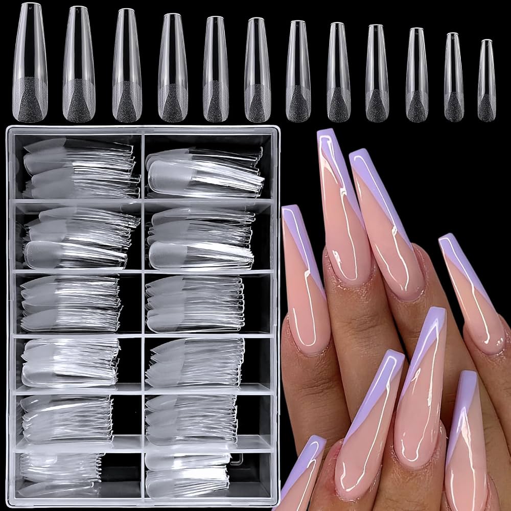 US Nails clear straight coffin tips #2