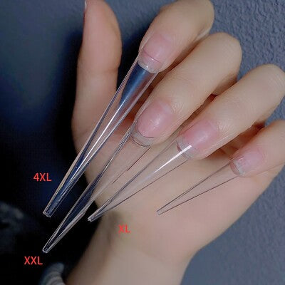 US Nails clear straight stiletto tips #4