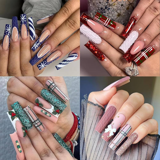 US Nails natural straight square long #0