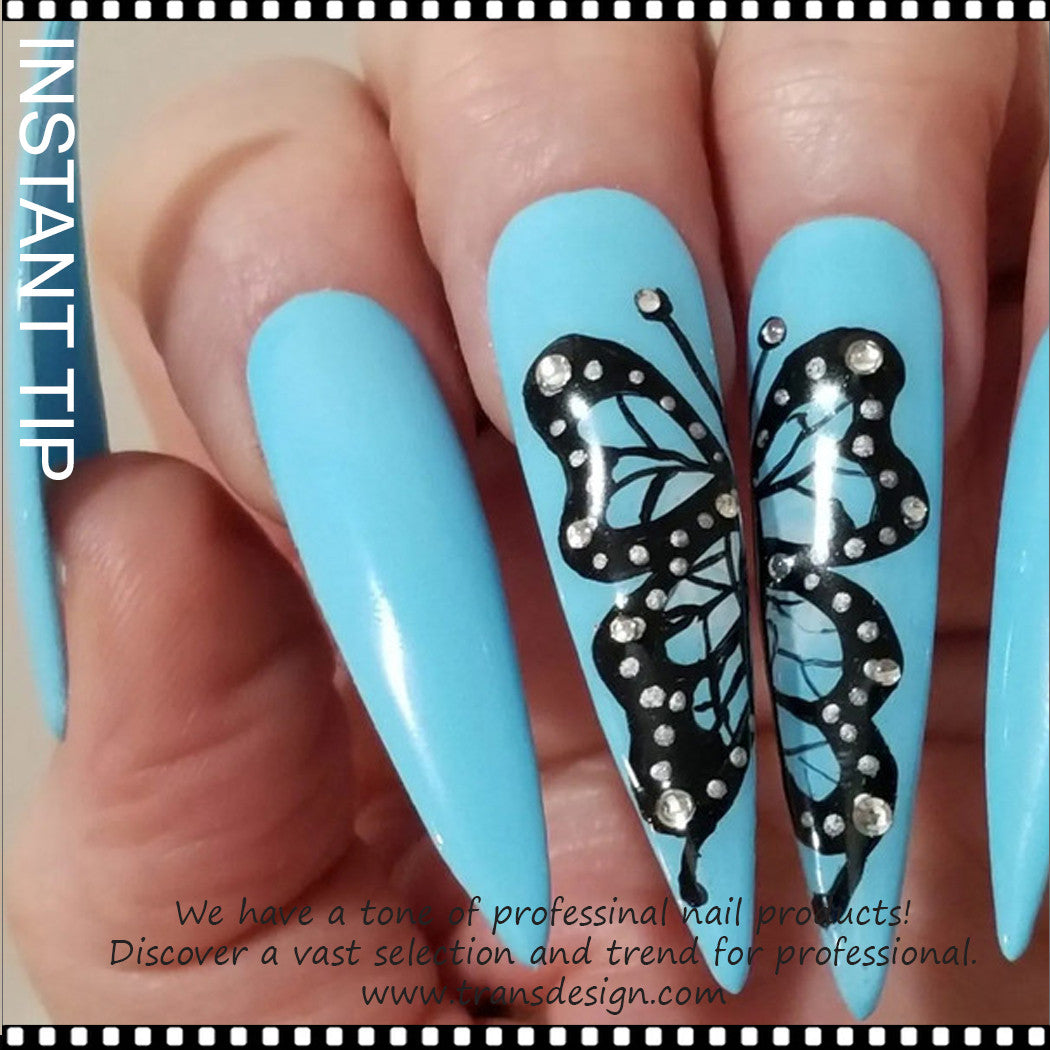 US Nails natural straight stiletto tips #2