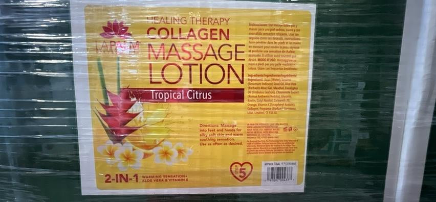 La Palm healing therapy lotion tropical citrus case (4gals)