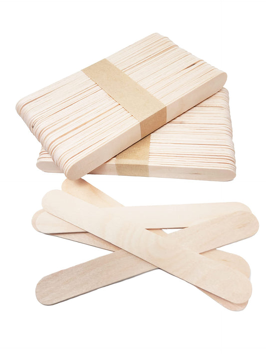 Wax large wooden sticks 100 ct