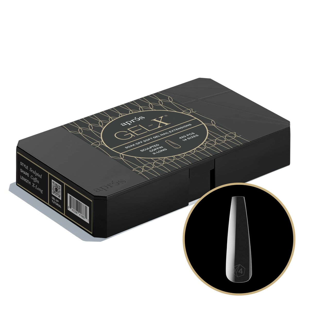 Apres gel-x tip box - s-c-xl (420pcs)