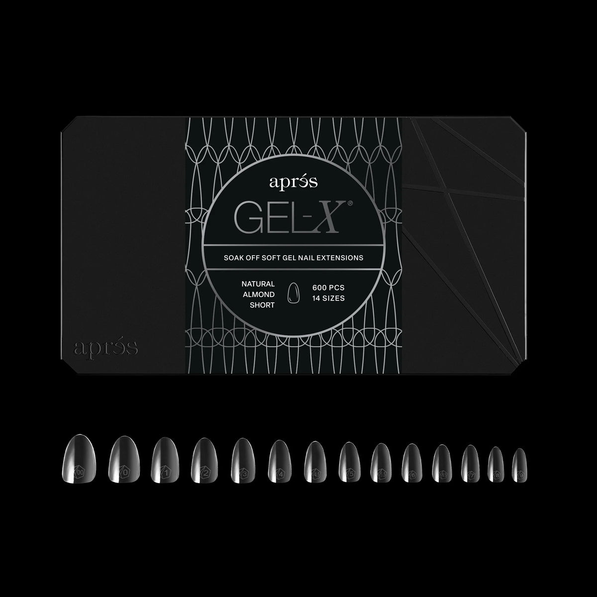 Apres gel-x tip box - n-al-s (600 pcs)
