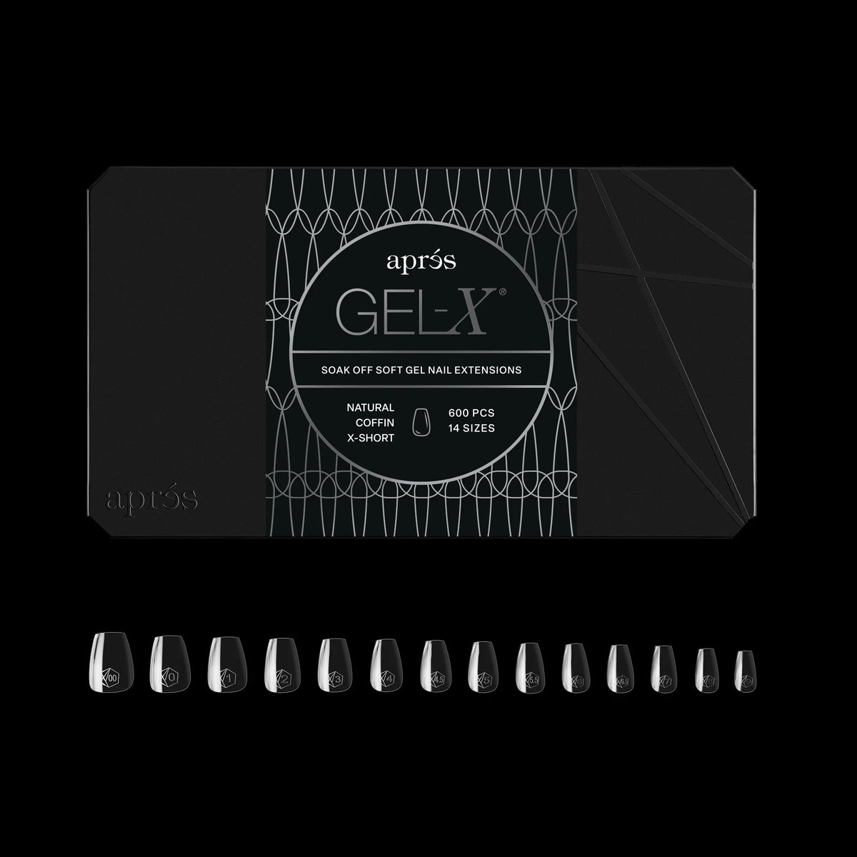Apres gel-x tip box - n-c-xs (600 pcs)