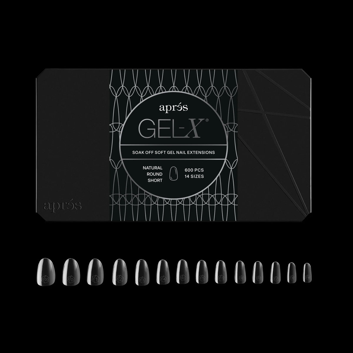 Apres gel-x tip box - n-r-s (600pcs)