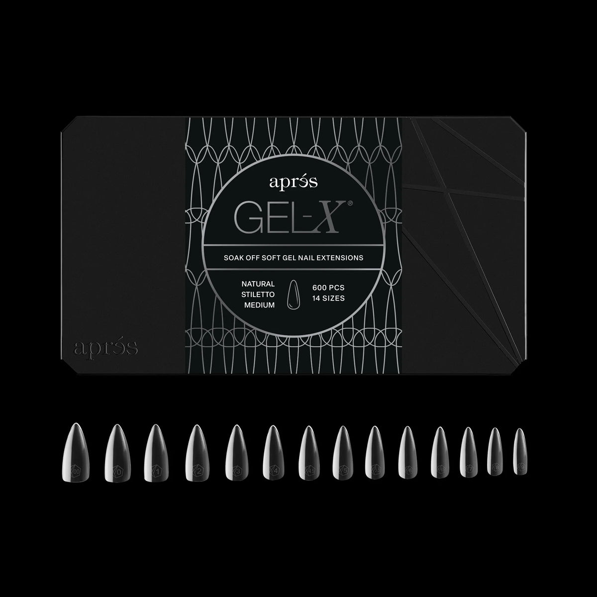 Apres gel-x tip box - n-stl-m (600 pcs)