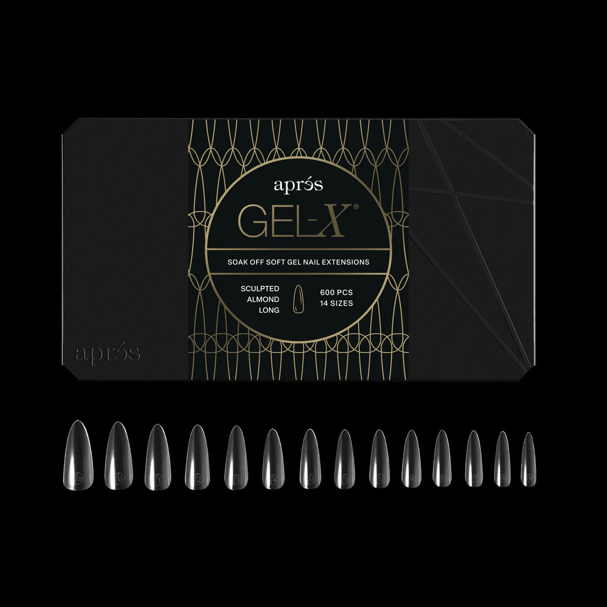 Apres gel-x tip box - s-al-l (600 pcs)