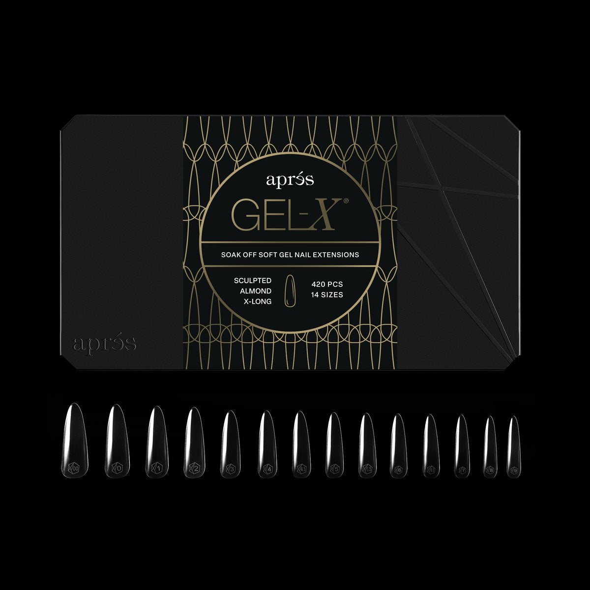 Apres gel-x tip box - s-al-xl (420pcs)