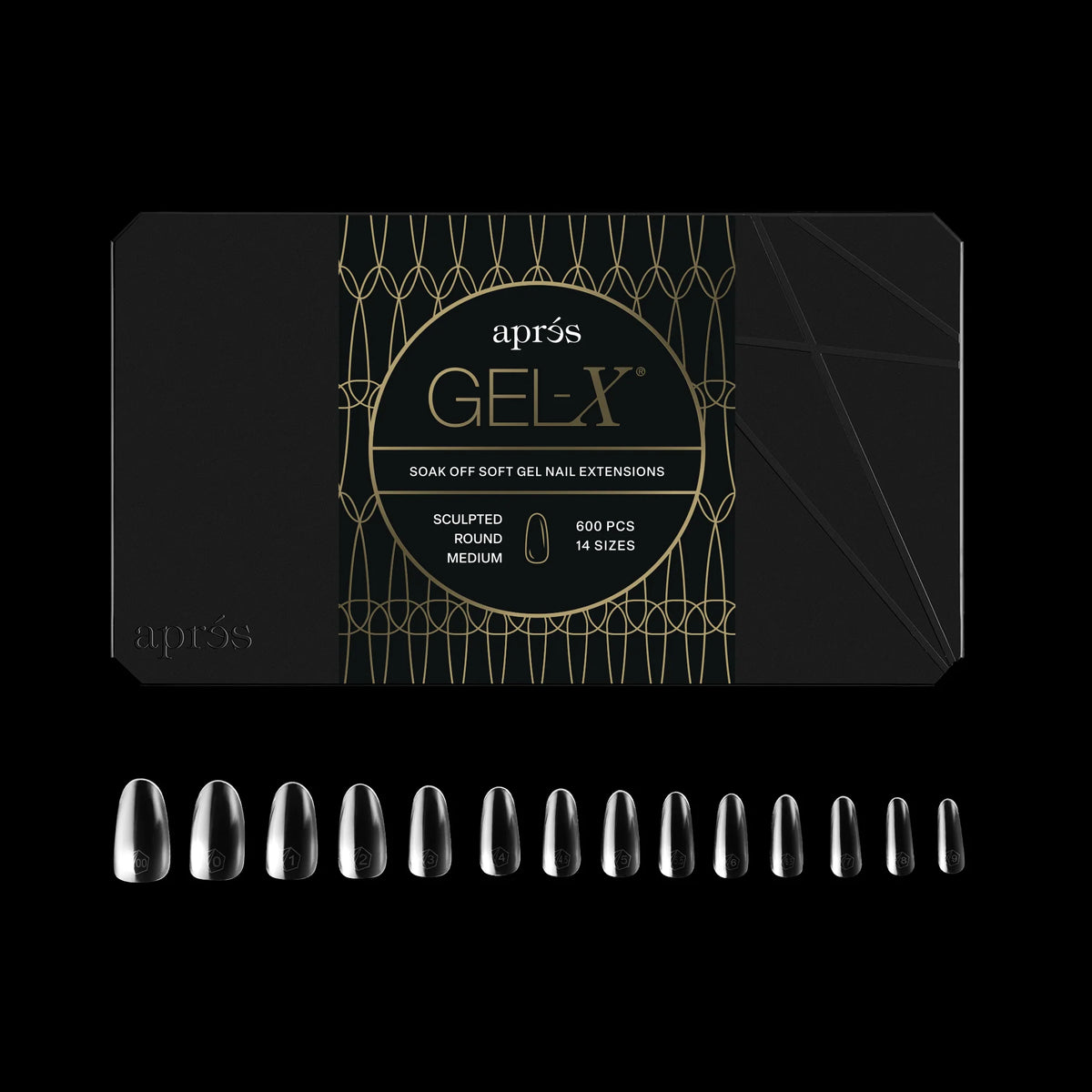 Apres gel-x tip box - s-r-m (600pcs)