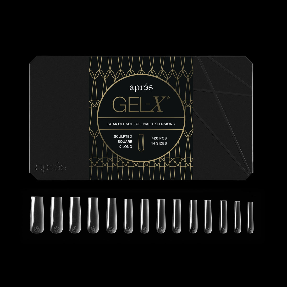 Apres gel-x tip box - s-s-xl (420pcs)