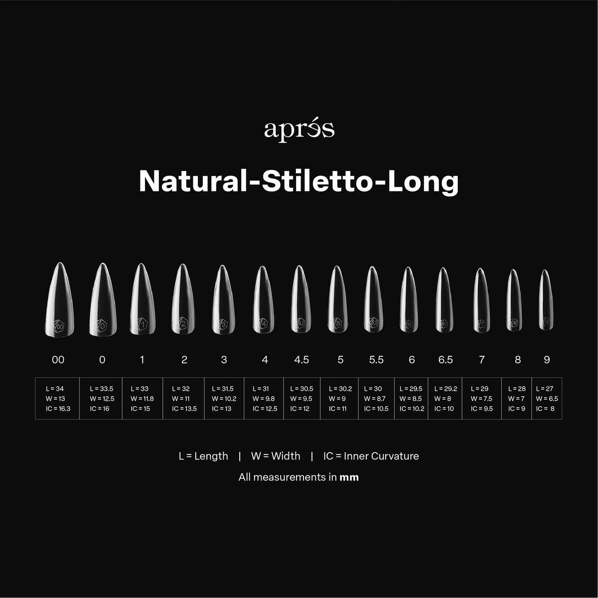 Apres gel-x tip box - n-stl-l (600 pcs)