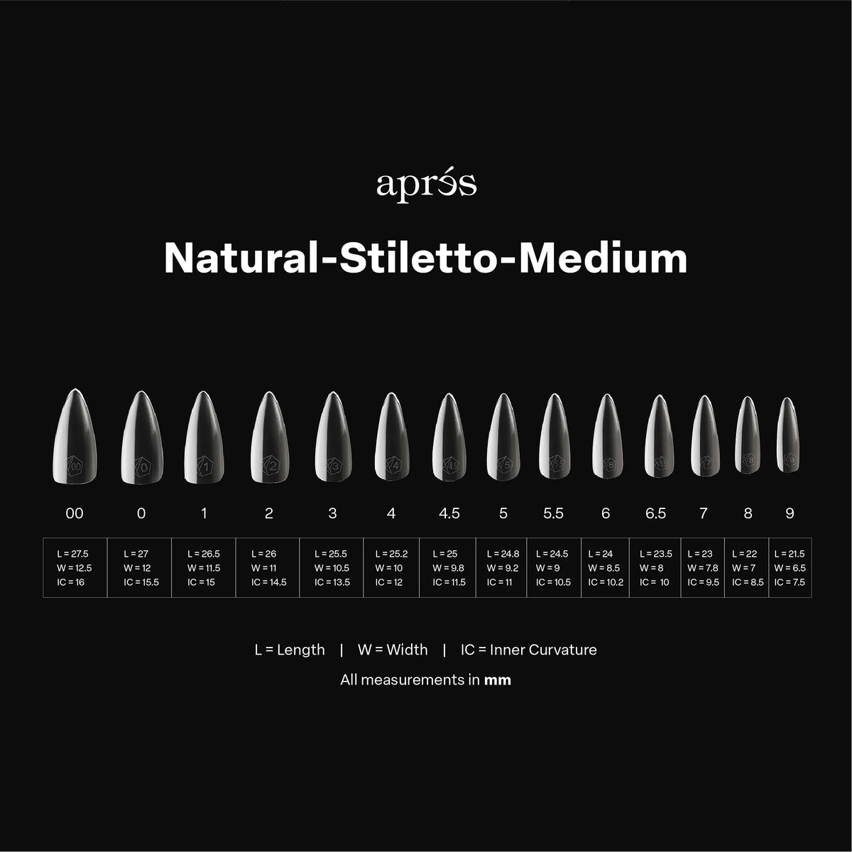 Apres gel-x tip box - n-stl-m (600 pcs)