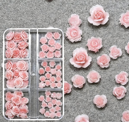 6 grid resin floral rhinestones