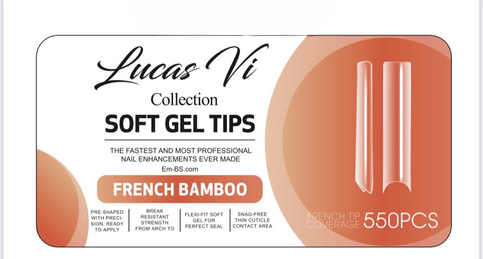 French Bamboo - Soft Gel Tips - Lucas Vi Collection